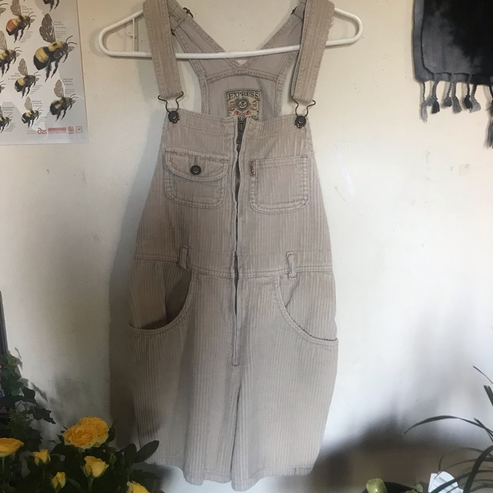 Express Overall Corduroy Shorts